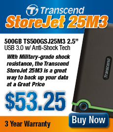 500GB USB3.0 Anto Shock Transcend