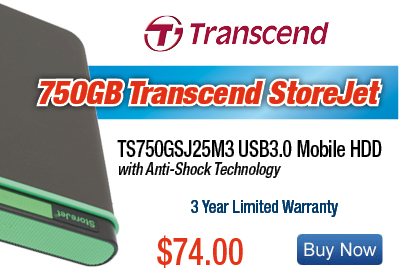 750GB USB3.0 Rugged Hard Drive